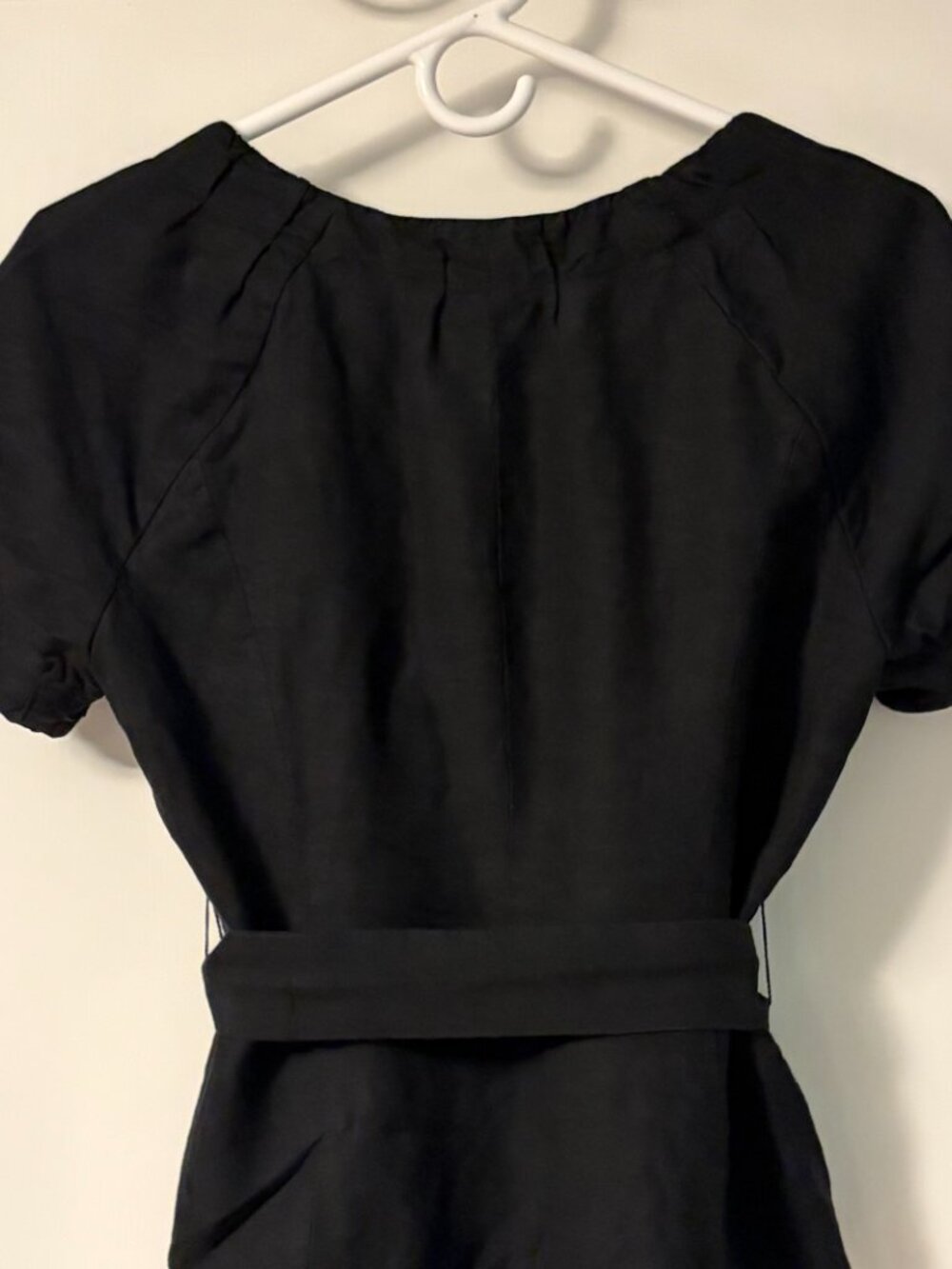 Ann Taylor Loft vintage belted button up blouse linen blend classic size 6 - Picture 7 of 10